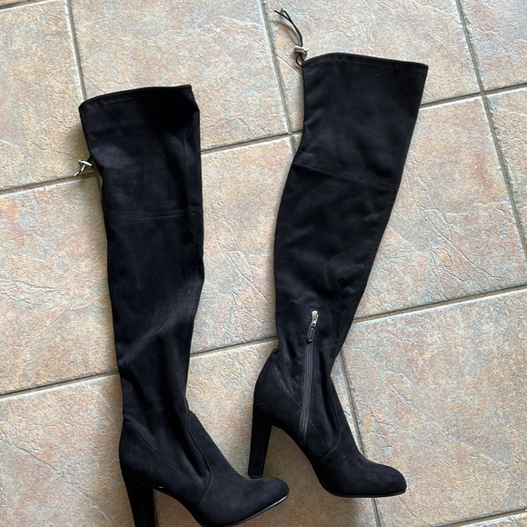 Sam Edelman Kent black over the knee suede boots size 7 - Picture 5 of 5